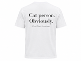 Cat Person. Obviously. Unisex Cotton Tee