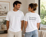 Cat Person. Obviously. Unisex Cotton Tee
