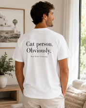 Cat Person. Obviously. Unisex Cotton Tee