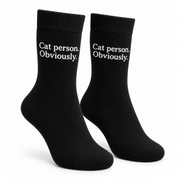 Men’s Cat Person. Obviously. Socks