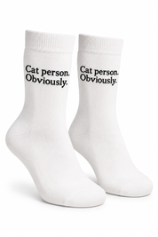 Women’s Cat Person. Obviously. Socks