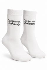 Women’s Cat Person. Obviously. Socks