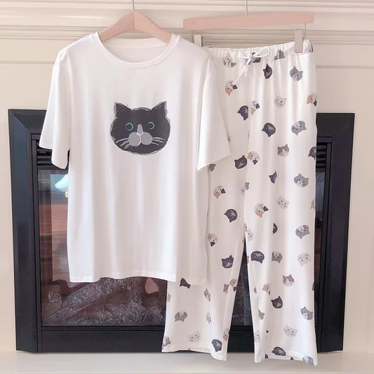 Women's Cat Pyjamas Set
