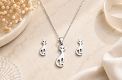 Cat Silhouette Jewellery Set