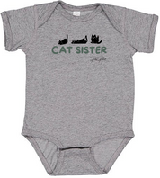 Cat Sister Baby Bodysuit