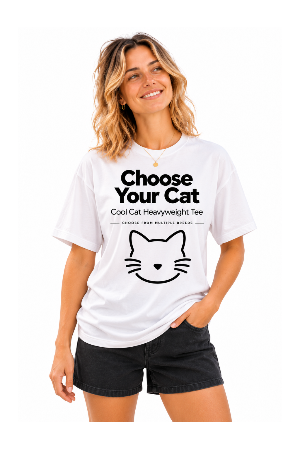 Cool Cat Unisex Heavyweight Tee – Choose Your Cat