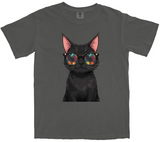 Cool Black Cat Heavyweight Tee