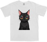 Cool Black Cat Heavyweight Tee