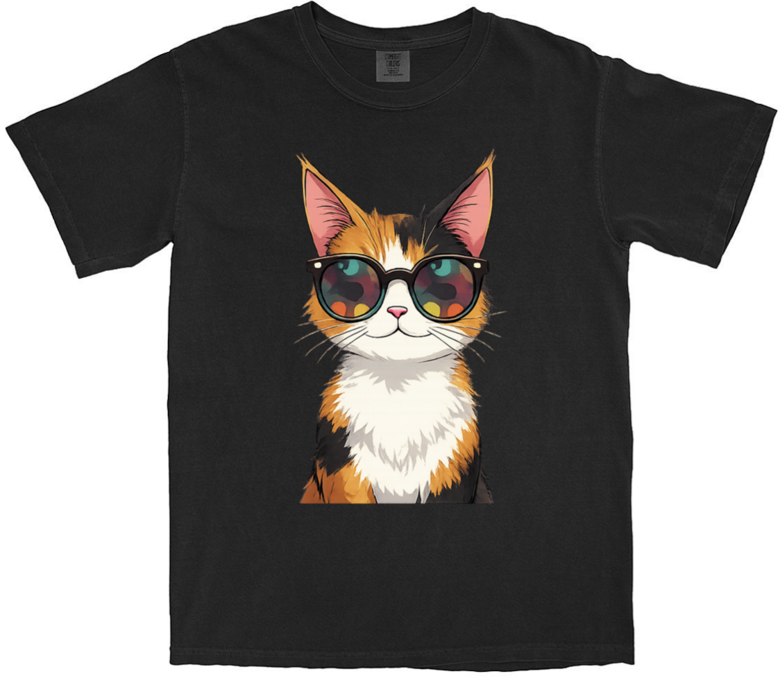 Cool Calico Cat T-Shirt