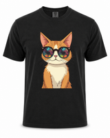 Cool Ginger Cat Heavyweight Tee