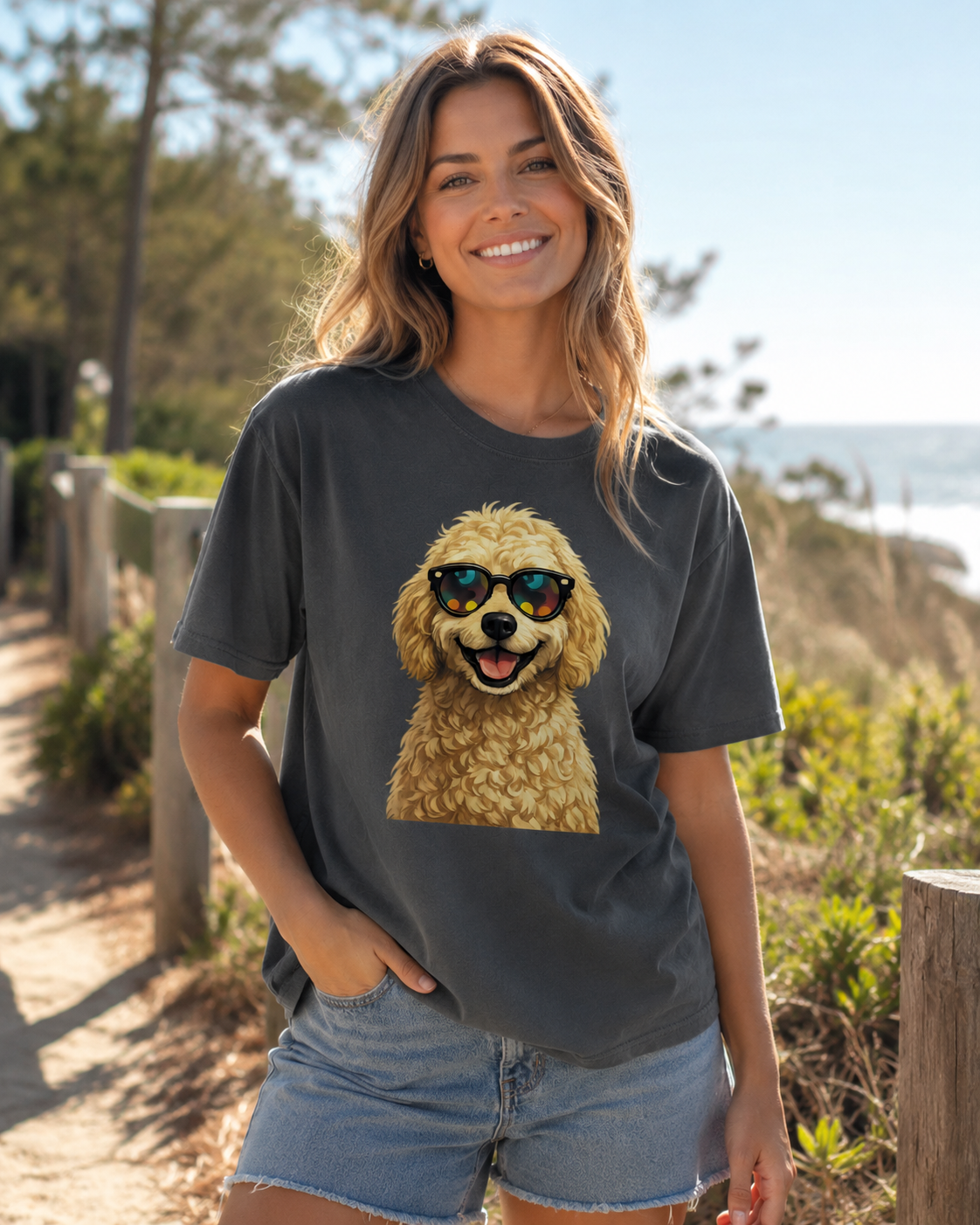 CoolGroodleTeeFemaleModel.png