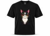 Cool Tuxedo Cat Heavyweight Tee