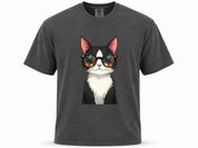 Cool Tuxedo Cat Heavyweight Tee