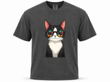 Cool Tuxedo Cat Heavyweight Tee