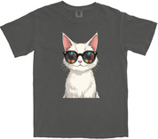 Cool White Cat T-Shirt