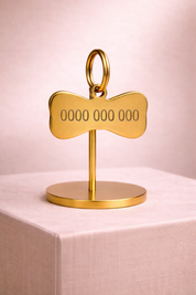 Personalised Bow Pet ID Tag