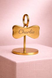 Personalised Bow Pet ID Tag