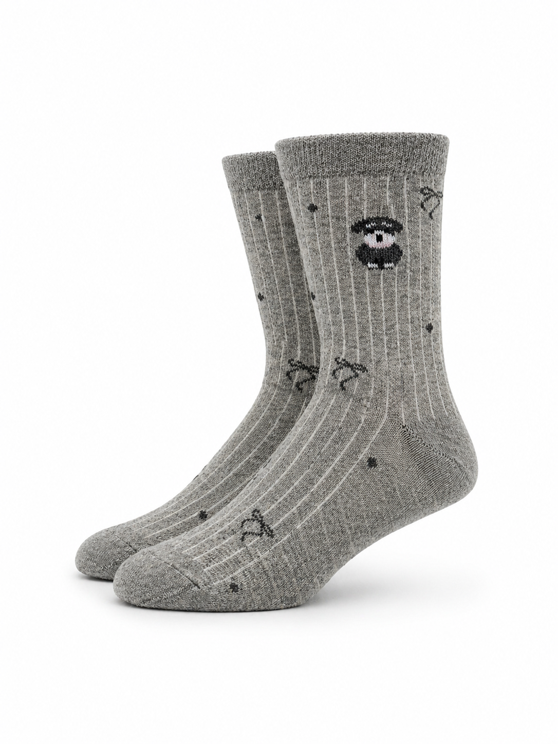 Grey Dog Socks