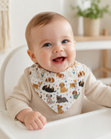 Playful Dogs Organic Cotton Baby Bib
