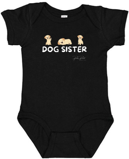 Dog Sister Baby Bodysuit