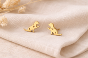 Heart Dog Stud Earrings