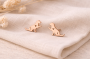 Heart Dog Stud Earrings