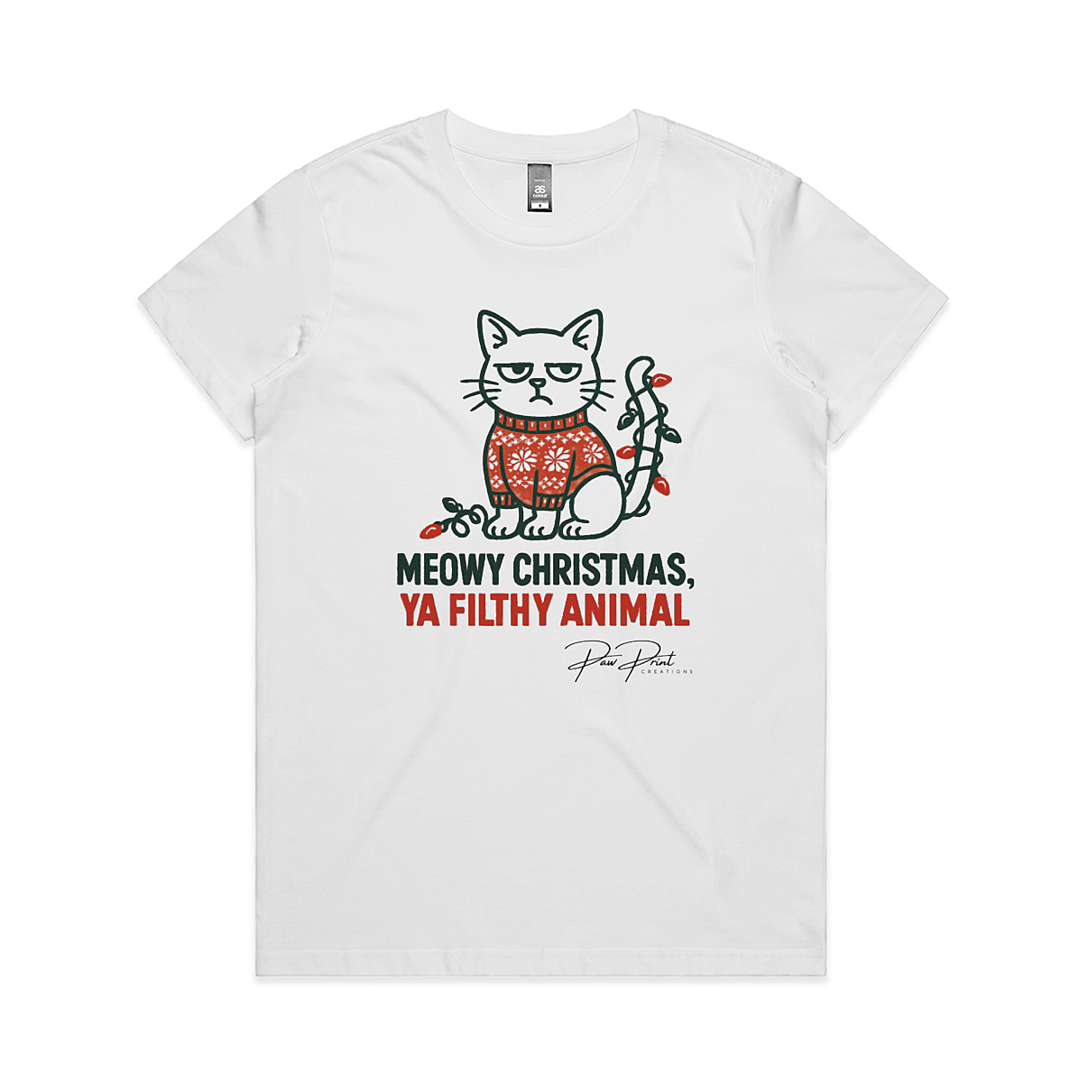 Meowy Christmas, Ya Filthy Animal - Women’s T-shirt
