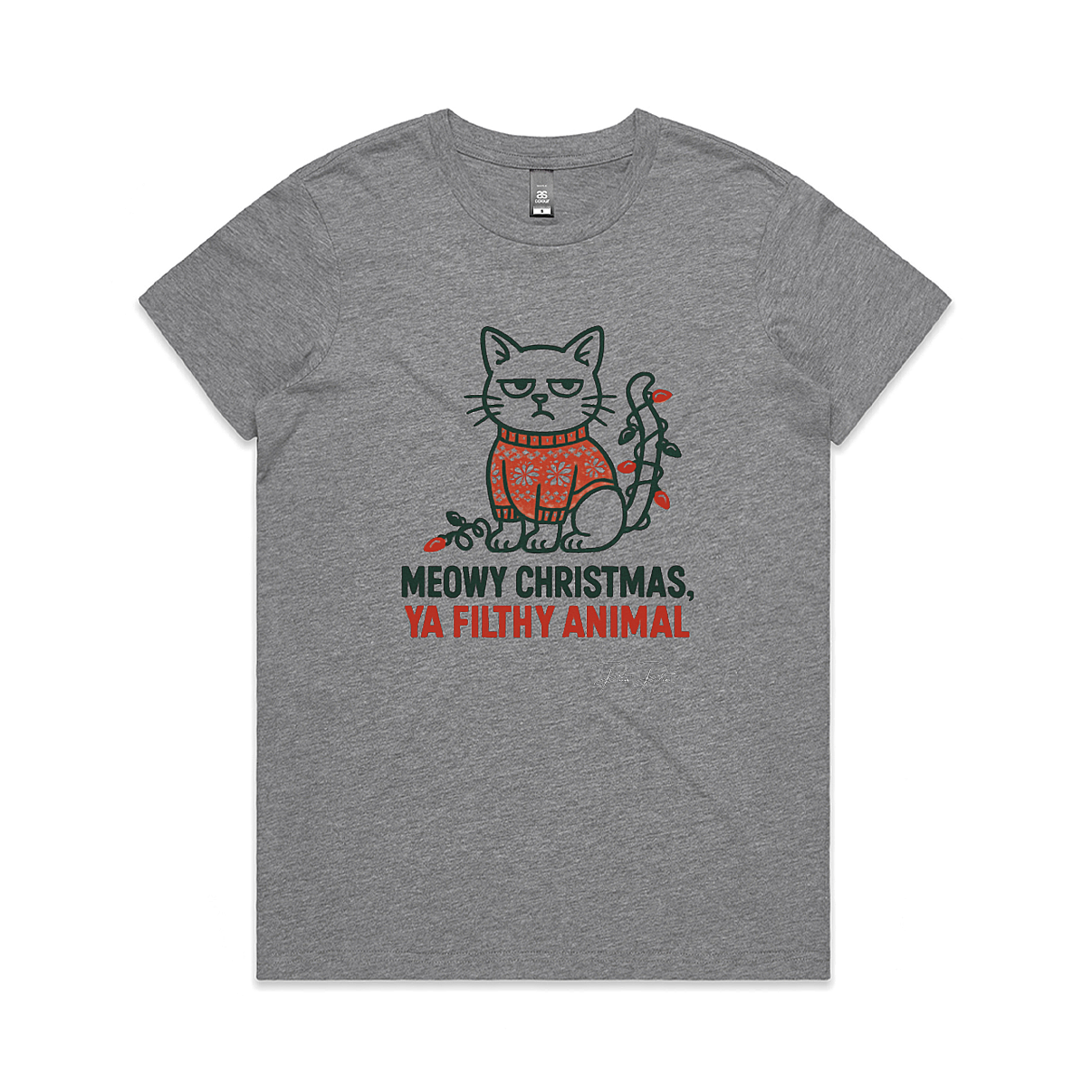 Meowy Christmas, Ya Filthy Animal - Women’s T-shirt