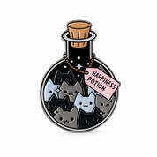 Happiness Potion Cat Enamel Pin