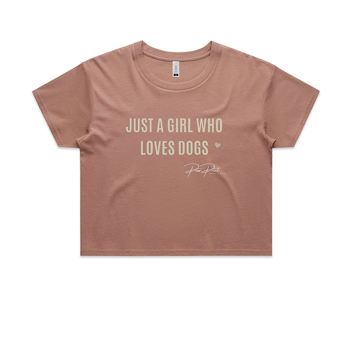 Just A Girl Who Loves Dogs Crop Top