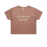 Just A Girl Who Loves Dogs Crop Top