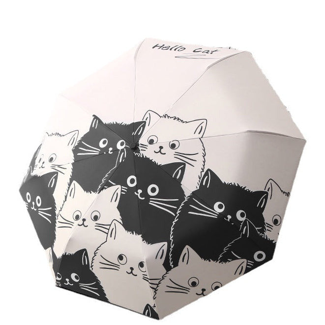 Cat Themed Travel Umbrella