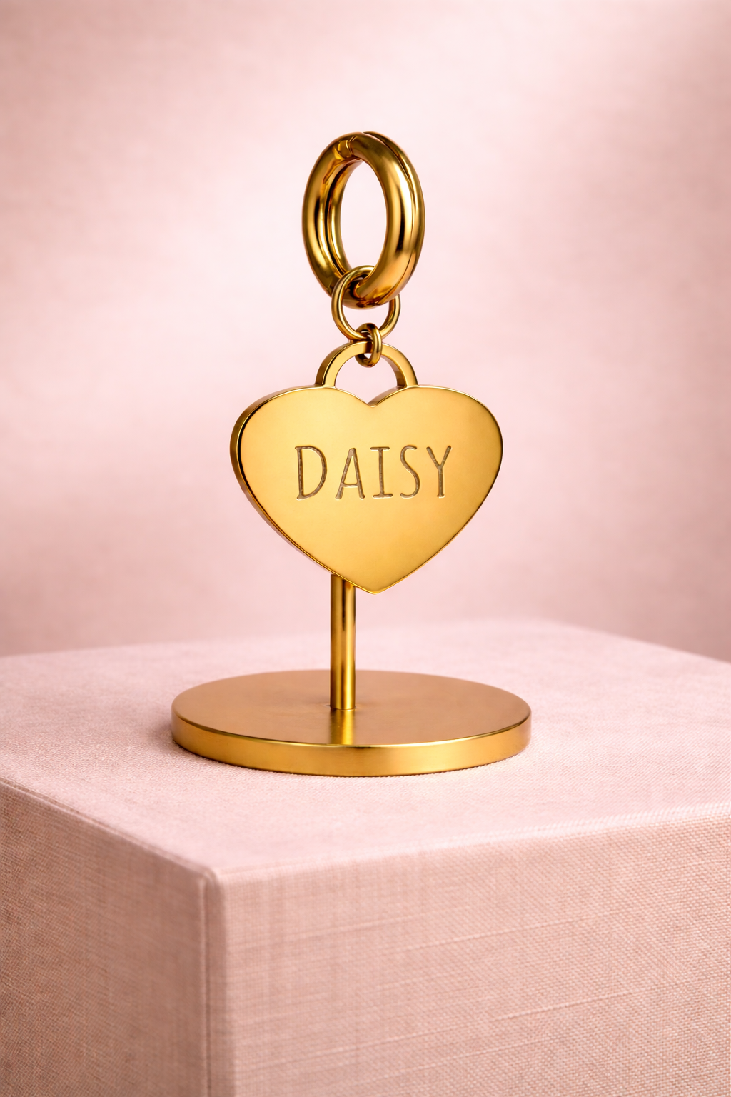 Personalised Heart Pet ID Tag