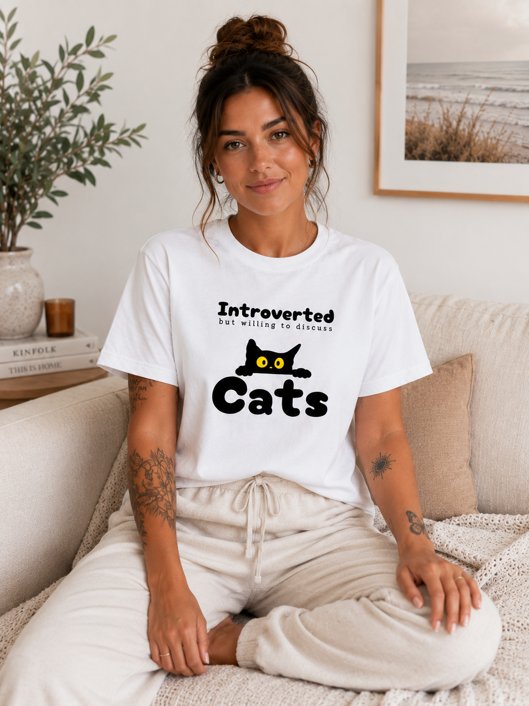 Introverted But Willing To Discuss Cats Tee