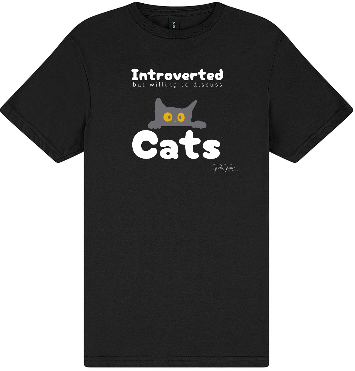 Introverted But Willing To Discuss Cats T-Shirt