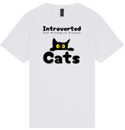 Introverted But Willing To Discuss Cats T-Shirt