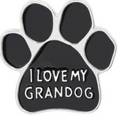 I Love My Grandog Enamel Pin