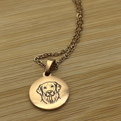 Custom Engraved Pendant Necklace