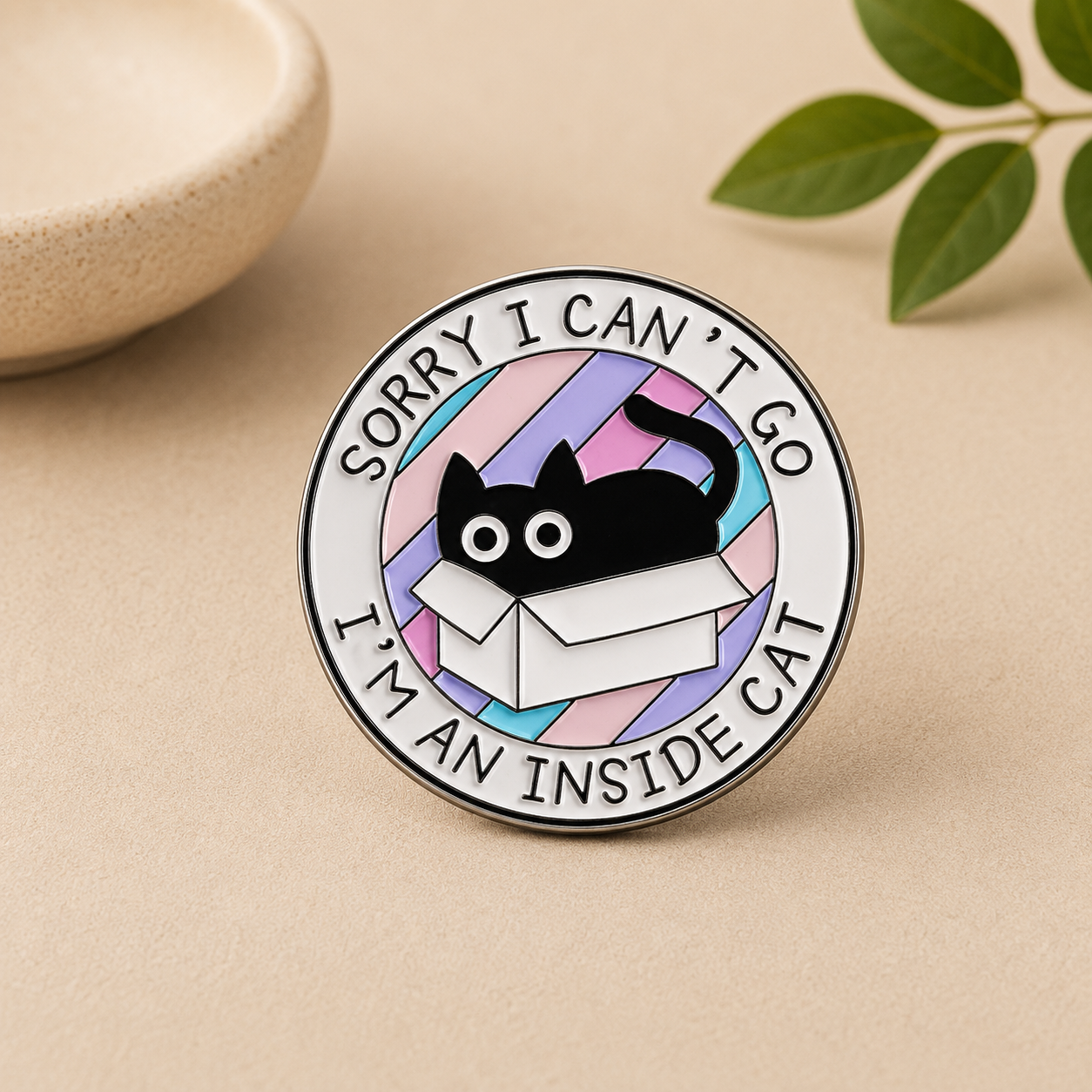 I'm an Inside Cat Enamel Pin