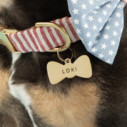 Personalised Bow Pet ID Tag