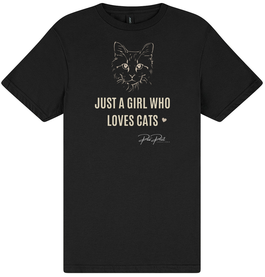 Just A Girl Who Loves Cats T-Shirt