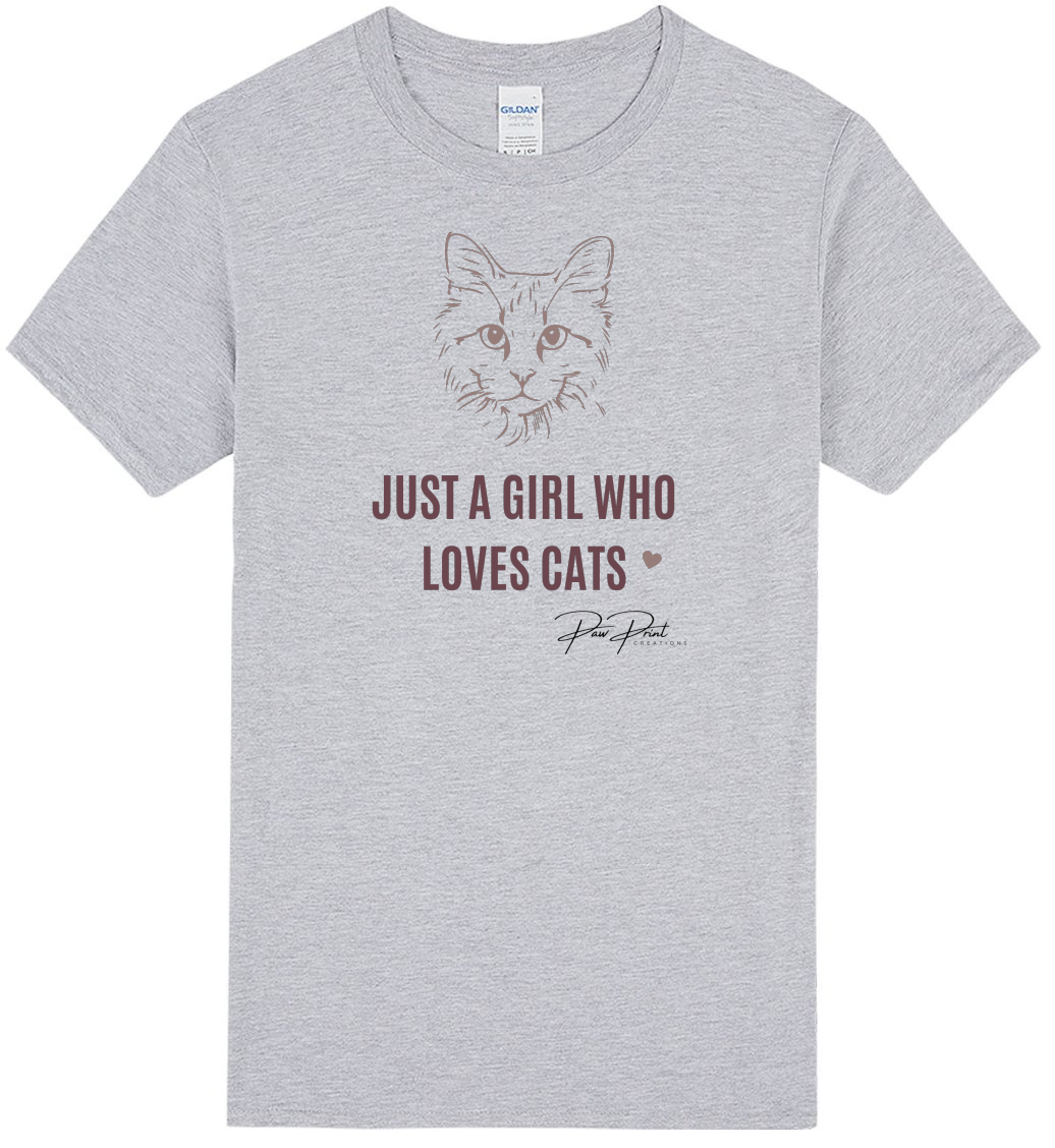 Just A Girl Who Loves Cats T-Shirt