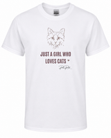 Just A Girl Who Loves Cats Tee