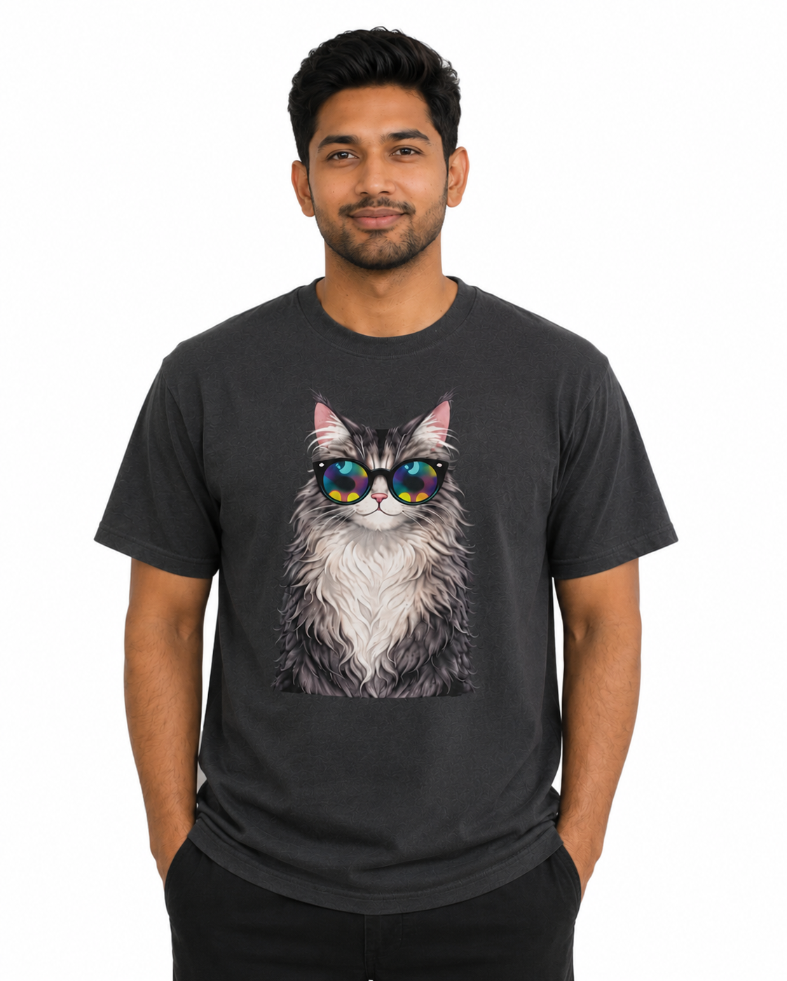 Cool Maine Coon Cat Heavyweight Tee