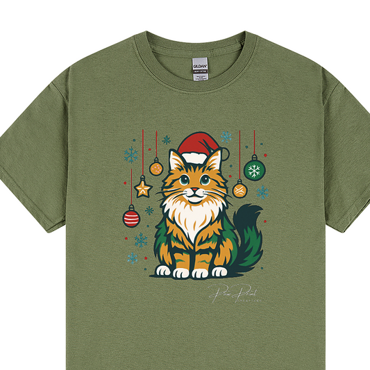 Christmas Maine Coon - Unisex Crewneck T-shirt