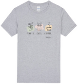 Plants, Cats, Coffee Tee