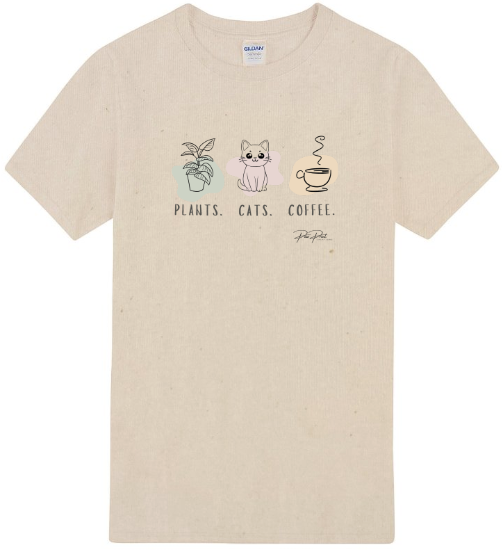 Plants, Cats, Coffee T-Shirt