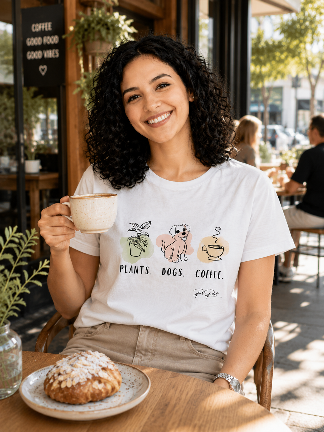 Plants, Dogs, Coffee Tee