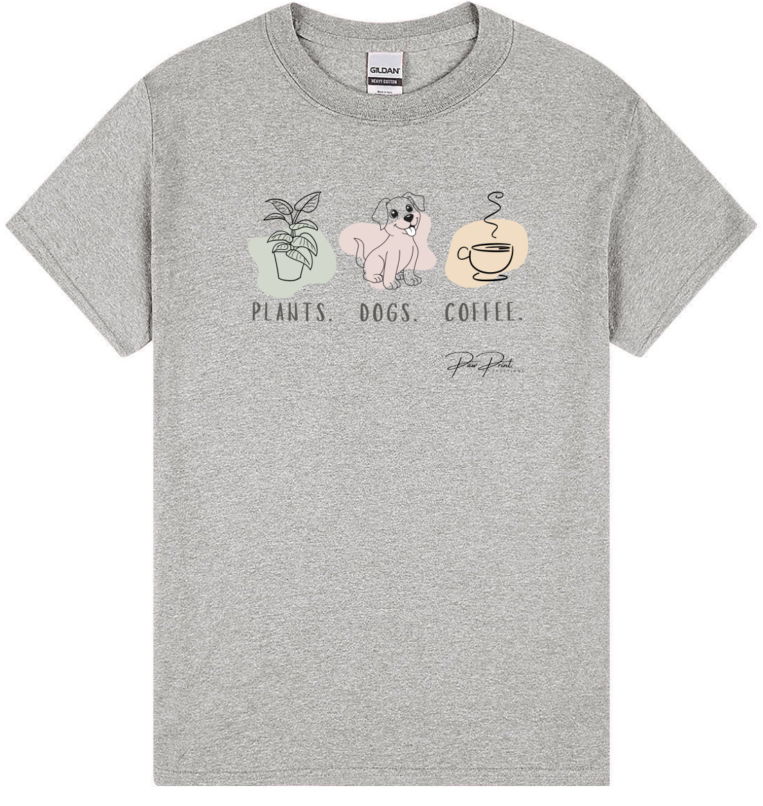 Plants, Dogs, Coffee T-Shirt