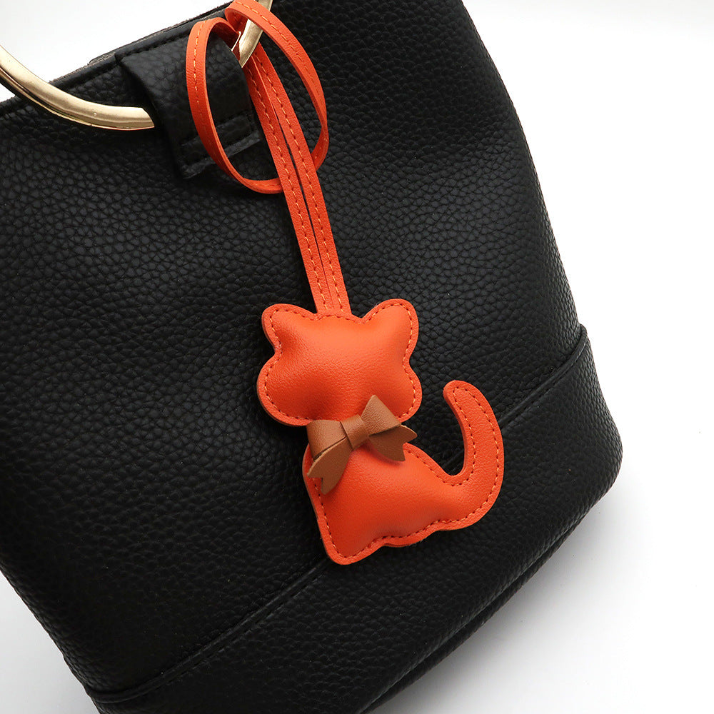 Cat Shaped Handbag Pendant Charm